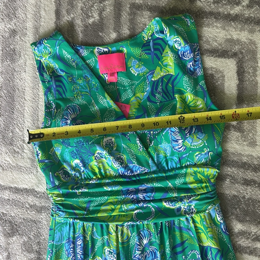 NWT Lilly Pulitzer Sleeveless Moana Wrap High Low Maxi Dress Botanical size S - Picture 8 of 9